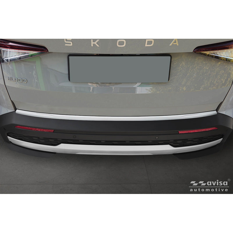 Avisa, Protection de pare-chocs arrière, Soft Silver, acier inoxydable, compatible avec Skoda Elroq (2024-)