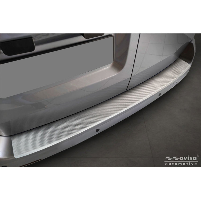Avisa, Rear bumper protector, stainless steel, fits Citroën Jumpy & Spacetourer / Peugeot Expert & Traveller / Toyota Proace (2016-) / Opel Vivaro & Zafira Life (2019-) (L1) - Silver