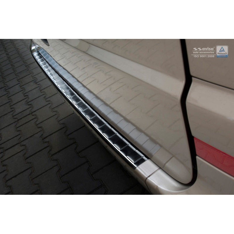 Avisa, achterbumperbeschermer, zwart, roestvrij staal, past op Mercedes Vito / Viano 2003-2014 'Ribs'