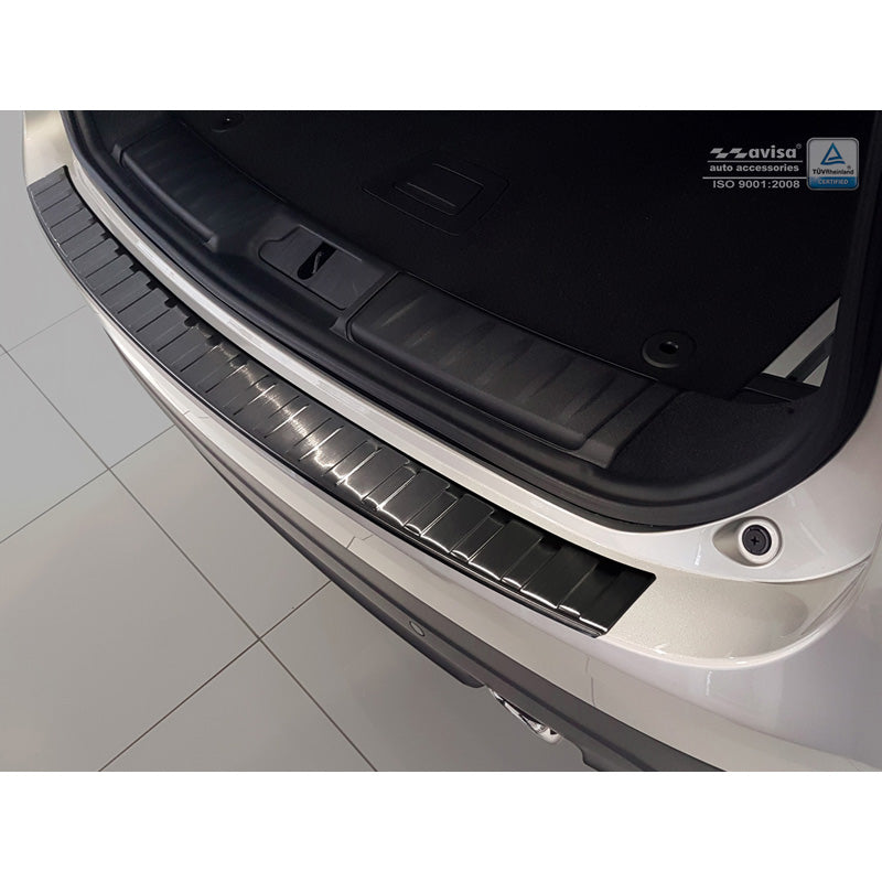 Avisa, protecteur de pare-chocs arrière, noir, acier inoxydable, convient à Jaguar F-Pace 2016-2020 & FL 2020- 'Ribs'