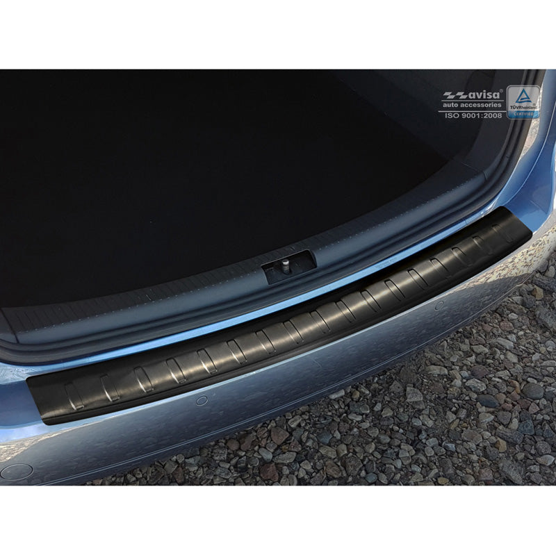 Avisa, protection de pare-chocs arrière, noir, acier inoxydable, compatible avec Volkswagen Touran II 2010-2015 'Ribs'