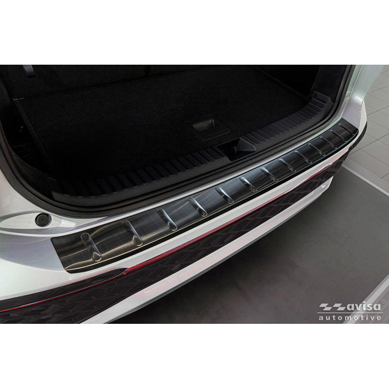 Avisa, Rear bumper protector, black stainless steel, fits Volkswagen Tayron (2024-)