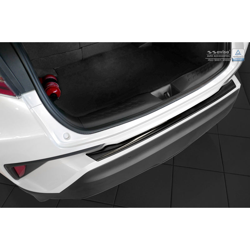 Avisa, protection de pare-chocs arrière, noir, acier inoxydable, compatible avec Toyota C-HR 2016-2019 & Facelift 2019-2023