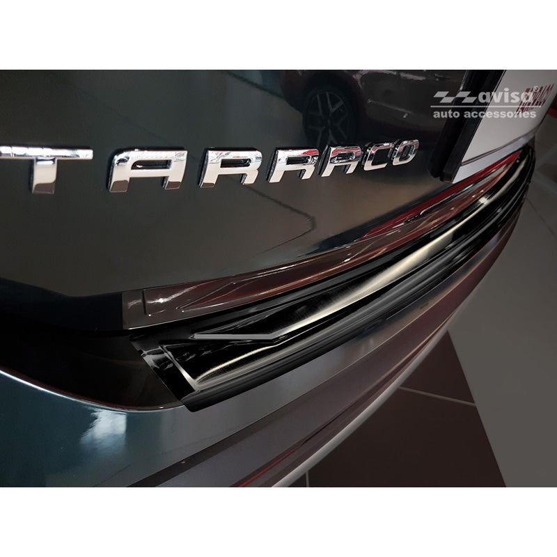 Avisa, Rear Bumper Protector, Black, Stainless Steel, Fits Seat Tarraco 2019-