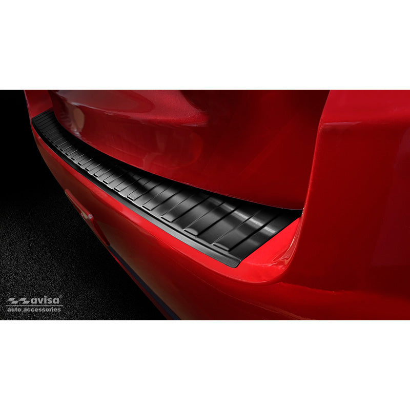 Avisa, Rear bumper protector, Black, Stainless steel, fits Mitsubishi ASX Facelift 2019- 'Ribs'