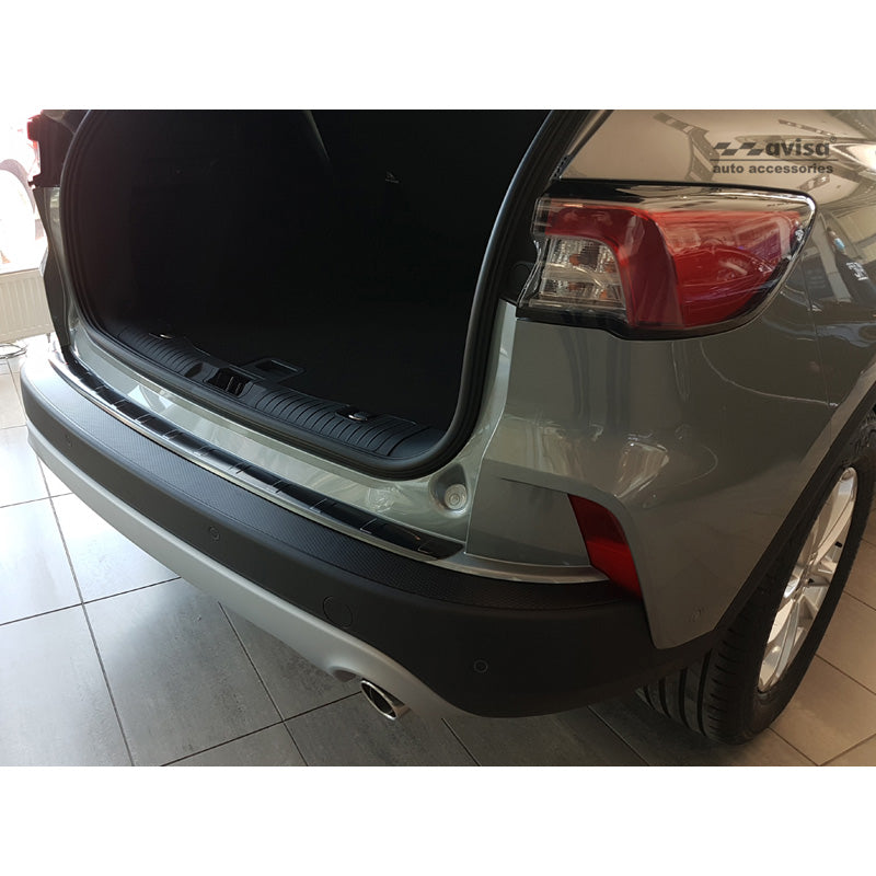 Avisa, Rear bumper protector, Black, Stainless steel, fits Ford Kuga III Titanium/Trend/Cool+Connect/Hybrid 2019-2024 & FL 2024- excl. ST-Line 'Ribs'