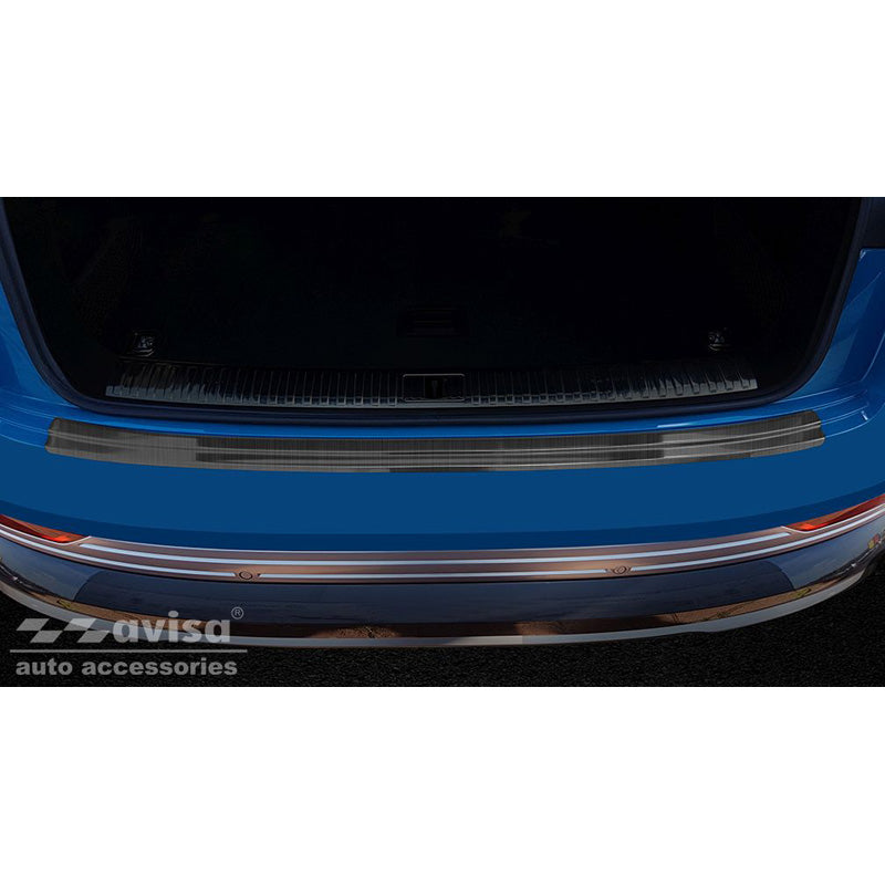 Avisa, Achterbumperbeschermer, Zwart, Roestvrij staal, past op Audi E-Tron incl. Sportback 2018-