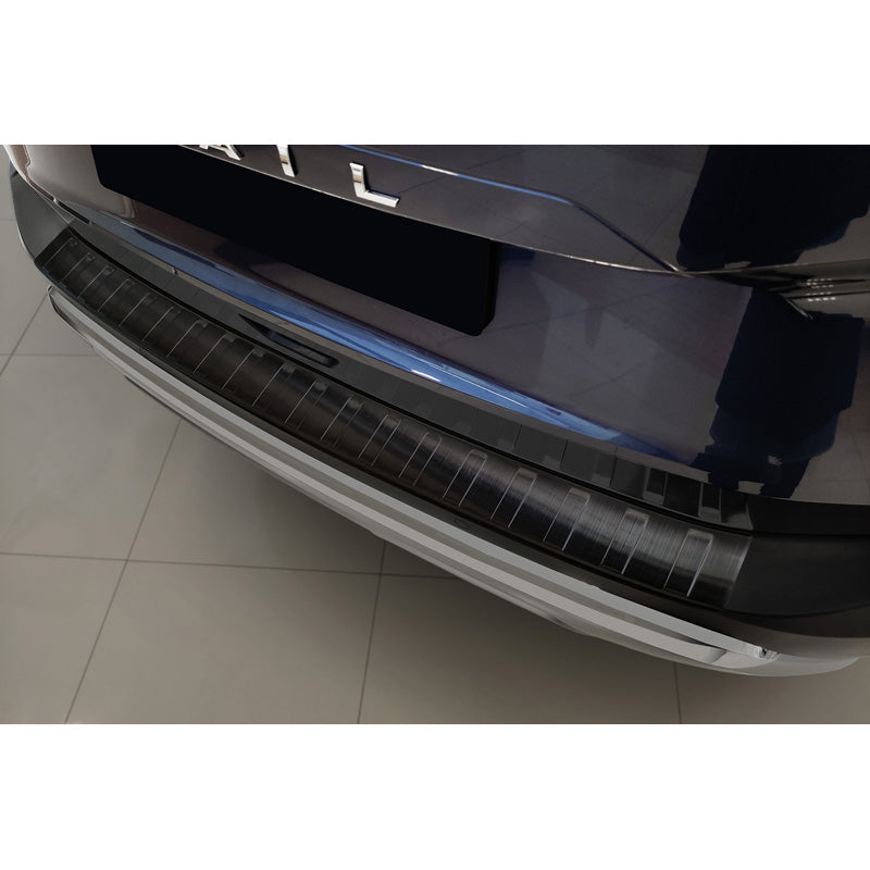 Avisa, Protection de pare-chocs arrière, Noir, Acier inoxydable, convient à Nissan X-Trail IV (T33) 2021- 'Ribs'