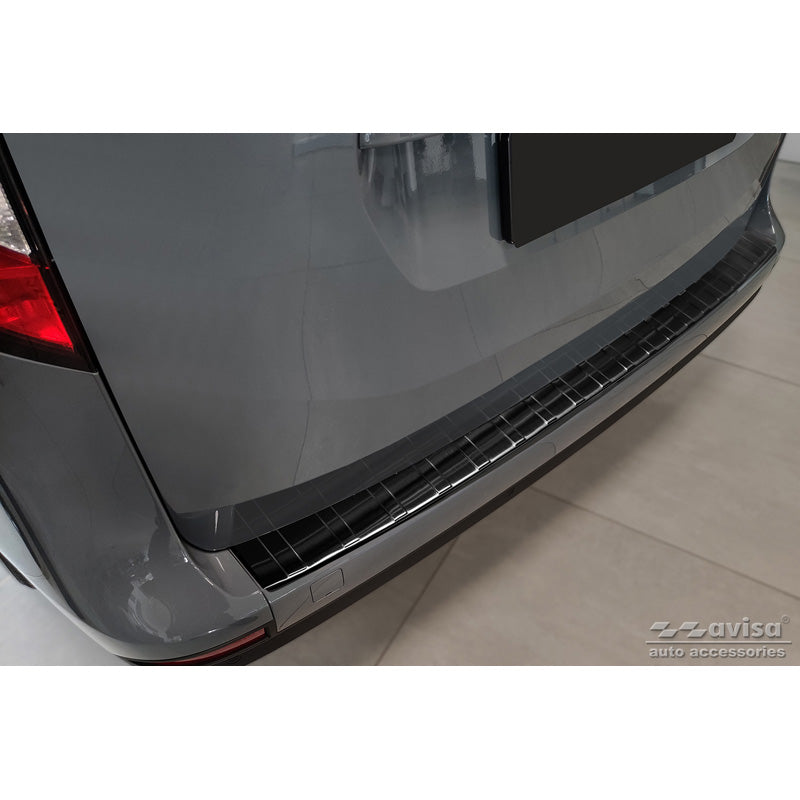Avisa, Rear Bumper Protector, Black, Stainless Steel, Fits Mercedes Citan (W420) Box/Tourer 2021- 'Ribs'
