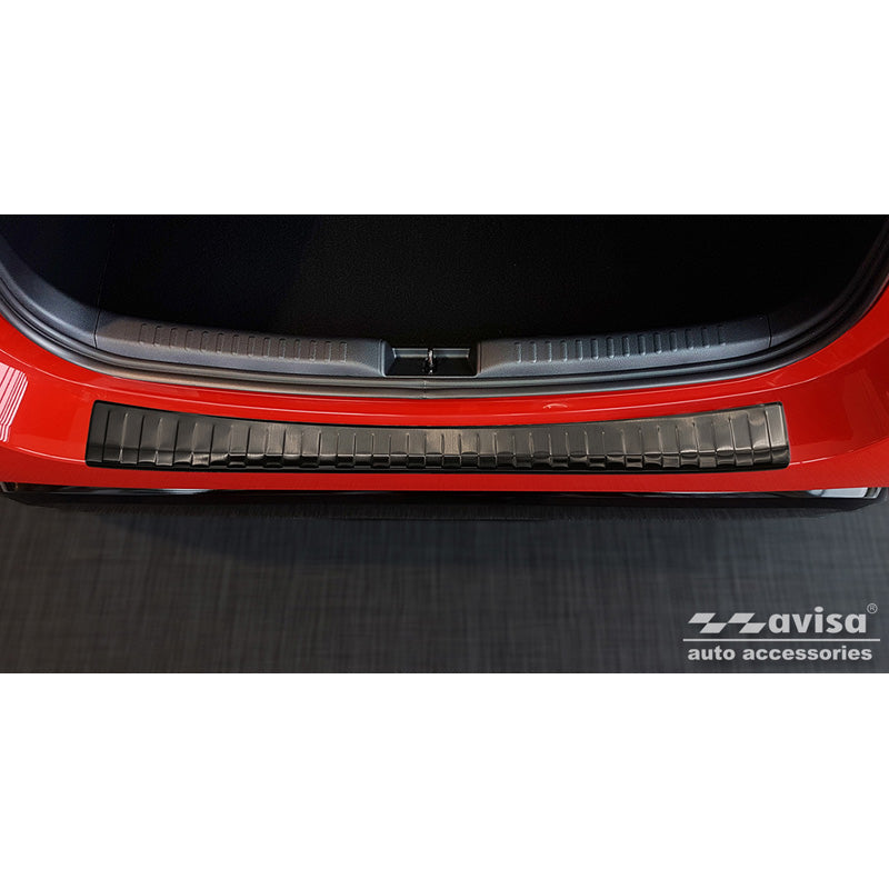Avisa, Rear Bumper Protector, Black, Stainless Steel, Fits Toyota Yaris IV Hatchback 5-door 2020-2024 & Facelift 2024- excl. GR 'Ribs'