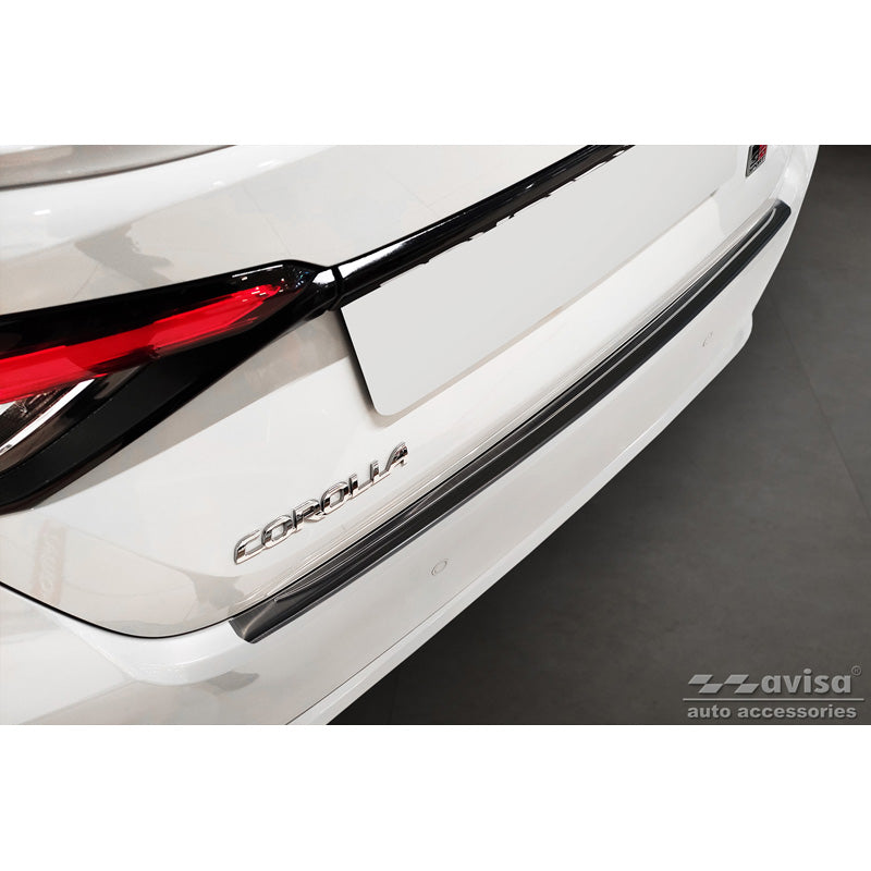Avisa, Rear Bumper Protector, Black, Stainless Steel, Fits Toyota Corolla XII Sedan 2019-