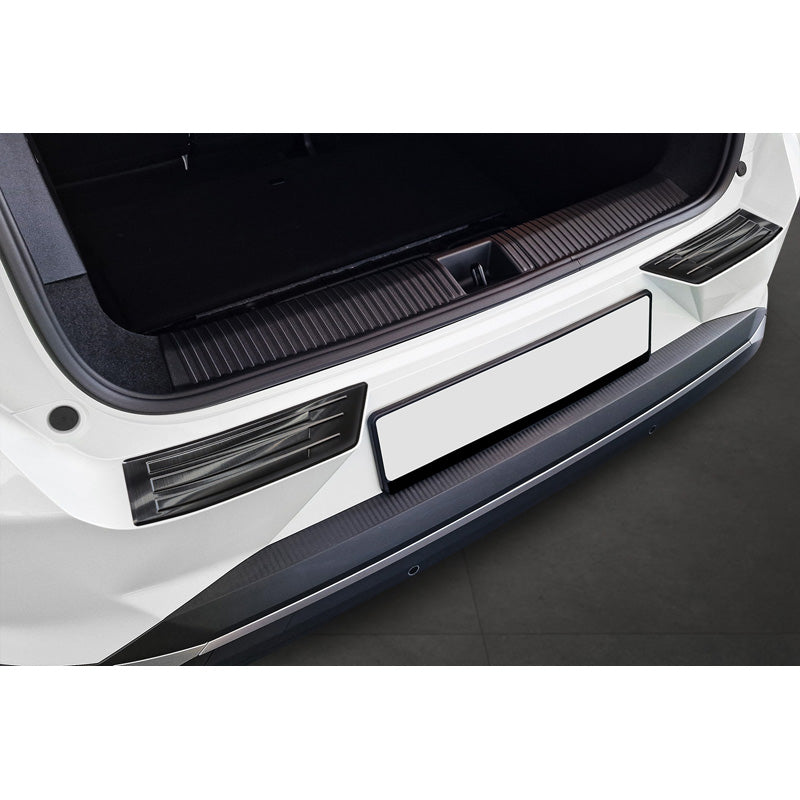 Avisa, Rear Bumper Protector, Stainless Steel, Black, Fits Renault Scenic E-Tech 2024, 'Ribs'