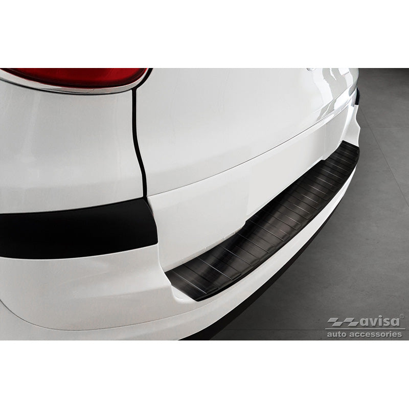 Avisa, protège-pare-chocs arrière, noir, acier inoxydable, compatible avec Fiat 500L restylage 2017- 'Ribs'