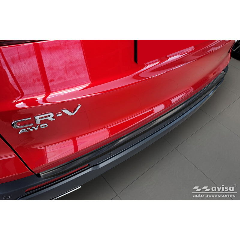 Avisa, Achterbumperbeschermer, Zwart, roestvrij staal, past op Honda CR-V VI 2023-