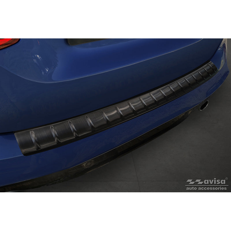 Avisa, protection de pare-chocs arrière, noir, acier inoxydable, compatible avec BMW 2 Active Tourer F45 2013-2021 avec M-Package 'Nervures'