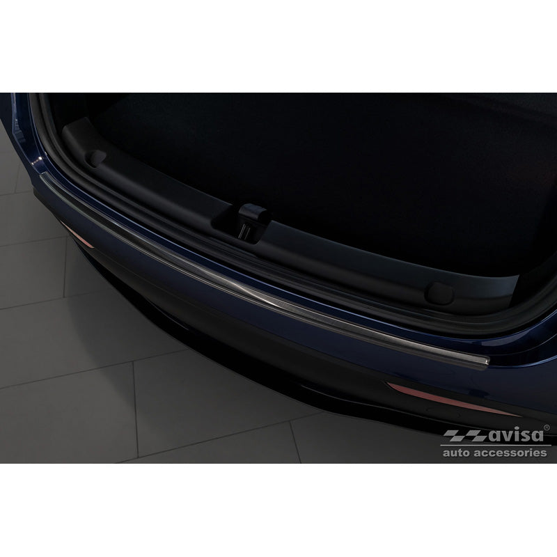 Avisa, Rear bumper protector, Black, Stainless steel, fits Tesla Model Y 2020-