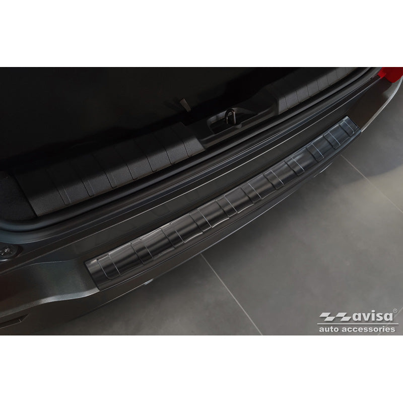 Avisa, Rear bumper protector, Black, Stainless steel, fits Jeep Avenger + EV 2023- 'Ribs'