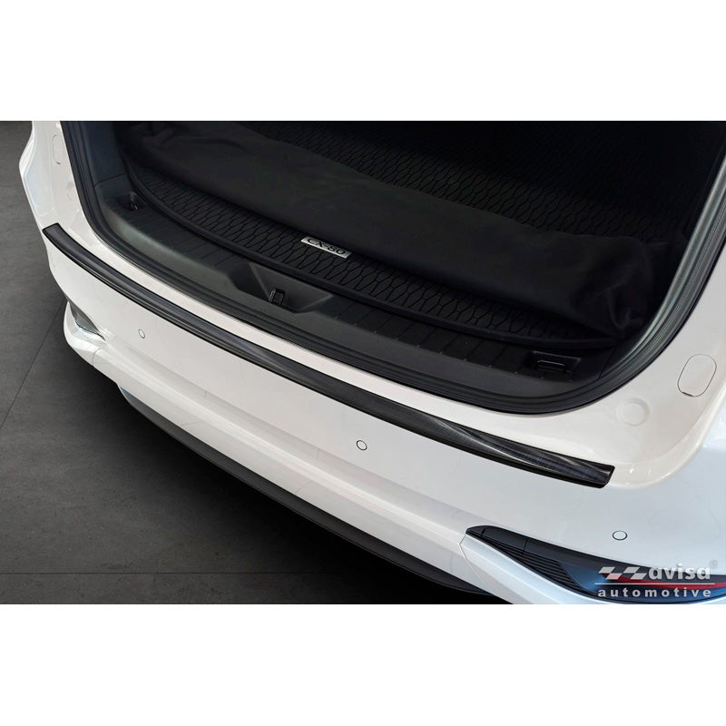 Protection de pare-chocs arrière en acier inoxydable noir Avisa adaptée à Mazda CX-80 (KL) 2024-