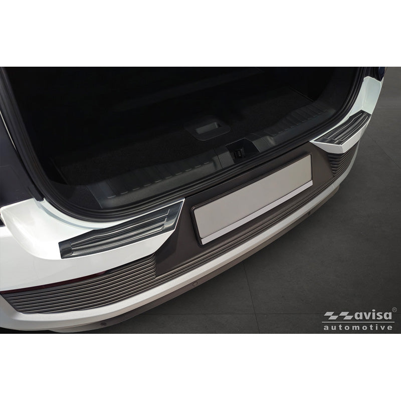 Avisa, Protection de pare-chocs arrière, Acier inoxydable, Noir, Compatible avec Ford Explorer EV 2024-, 'Ribs'