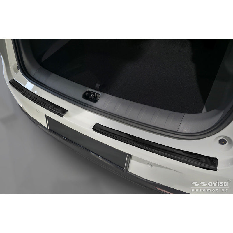 Avisa, Rear bumper protector, Black stainless steel, 2 pcs., Fits Leapmotor B10 (2025-)