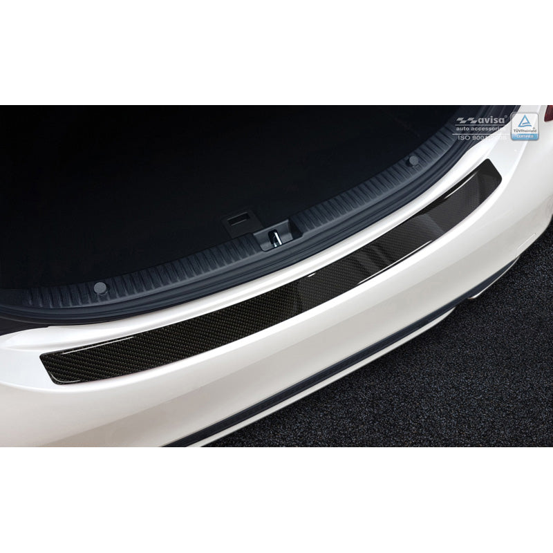 Avisa, Rear bumper protector, Carbon, fits Mercedes CLS (C218) 2014-2018 Black Carbon