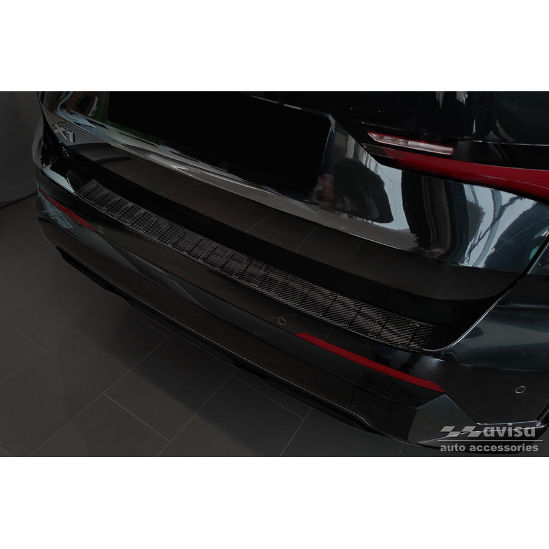 Avisa, Achterbumperbescherming, 3D echt carbon, past op BMW X1 U11 / U11 xLine 2022- 'Ribs'
