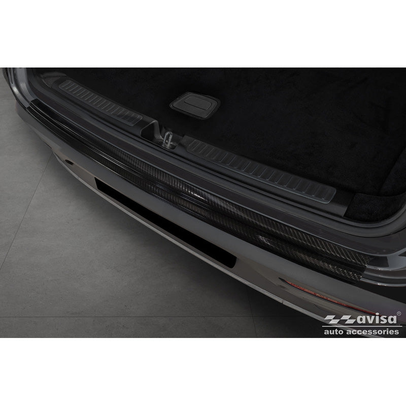 Avisa, Rear bumper protector, 3D genuine carbon, fits Mercedes EQC (N293) 2019-