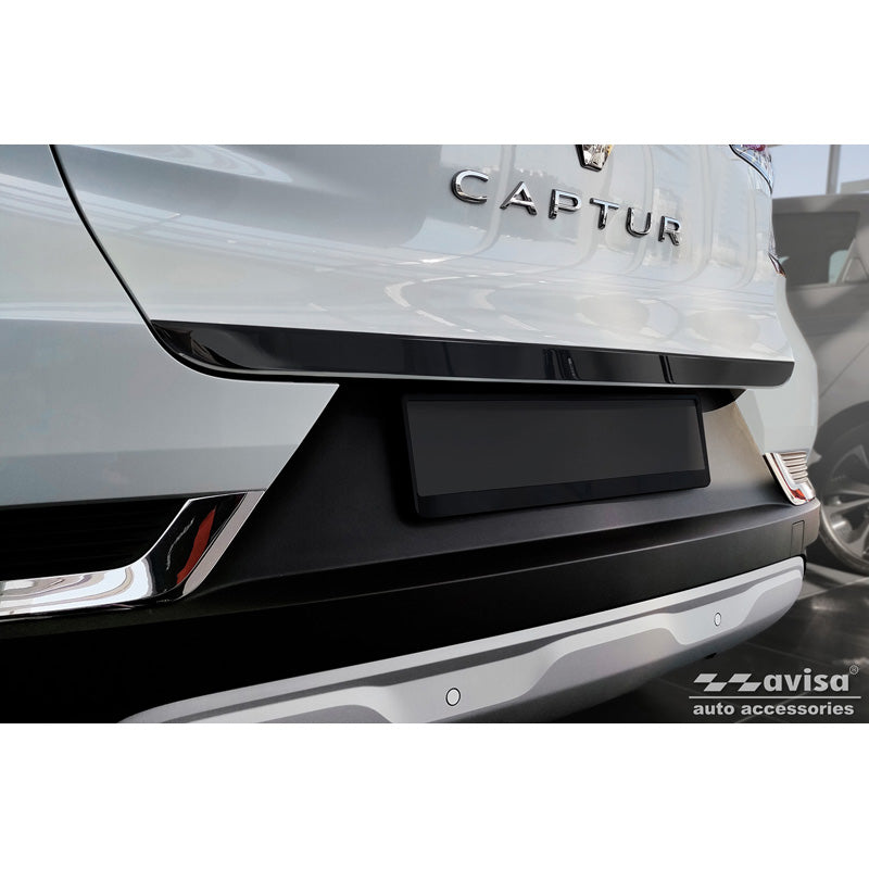 Avisa, Protection de coffre en chrome noir acier inoxydable - Renault Captur II 2019- & Mitsubishi ASX II 2023-