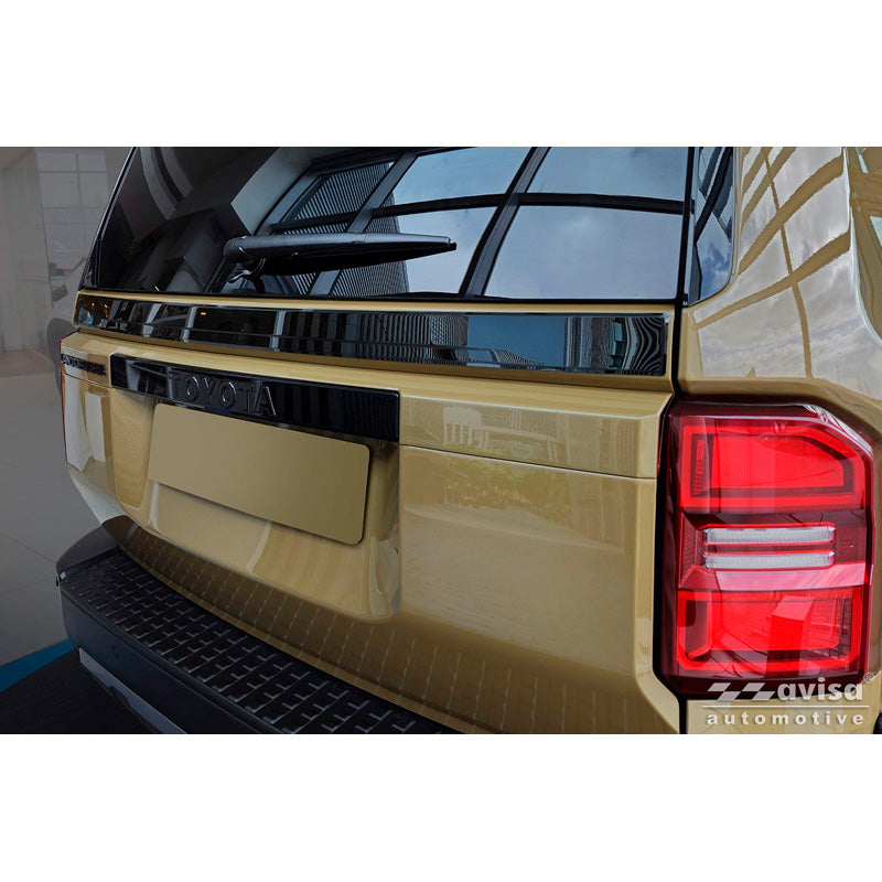 Avisa, Rear bumper protector, black stainless steel, fits Toyota Landcruiser (J25) (2024-)