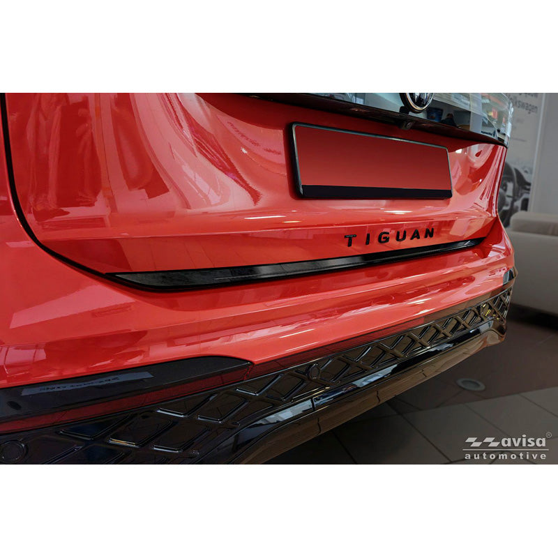 Avisa, Rear bumper protector, black stainless steel, fits Volkswagen Tiguan III (2024-)
