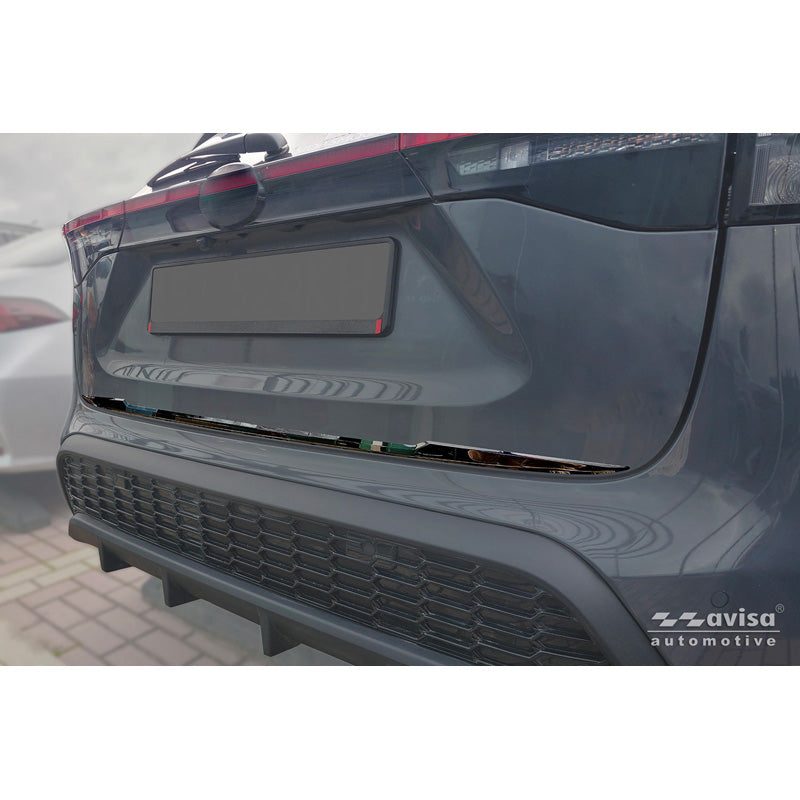 Avisa, Tailgate trim, black chrome stainless steel, Fits Toyota Yaris Cross (MXP) (2020-)
