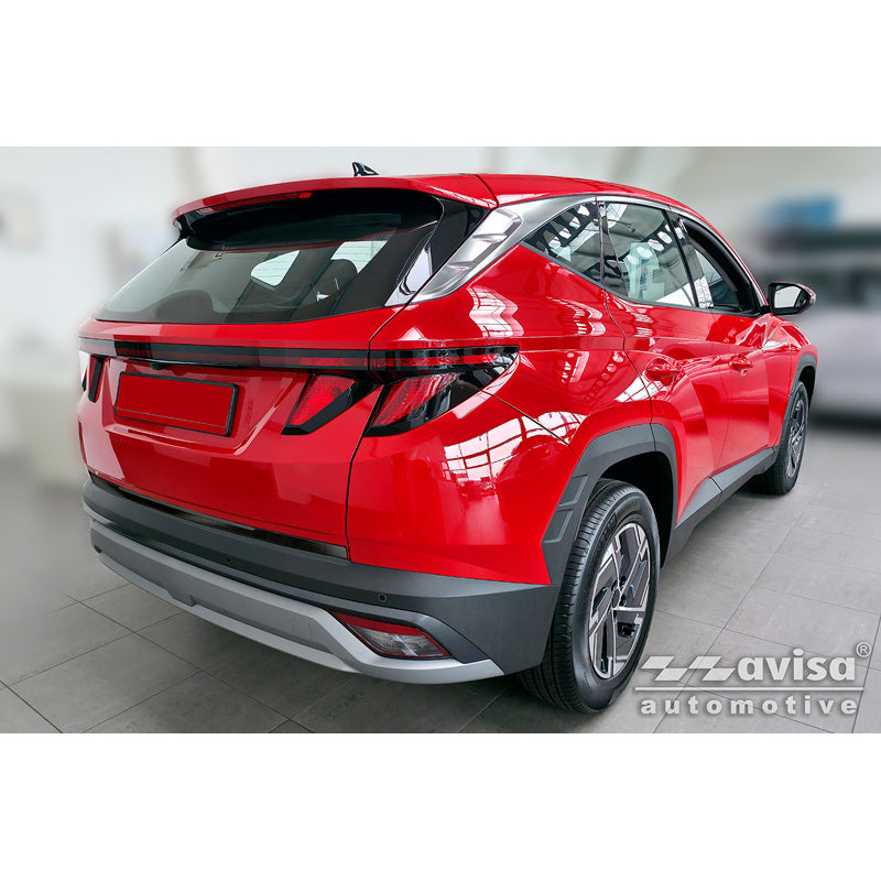 Avisa, Tailgate trim, black chrome stainless steel, Fits Hyundai Tucson IV (2020-2024) & Facelift (2024-)