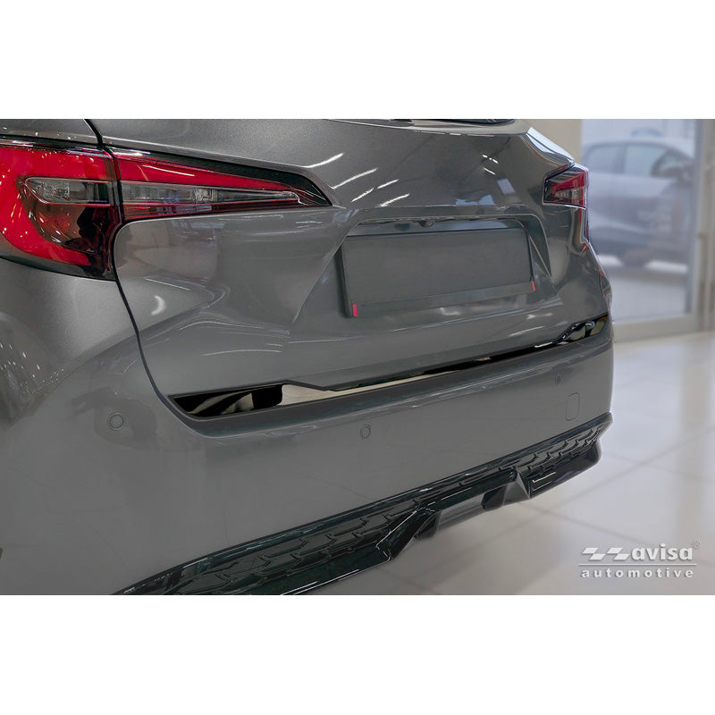 Avisa, sierlijst voor kofferbak, zwart chroom roestvrij staal, past op Toyota Corolla Touring Sports (E21) (2019-)