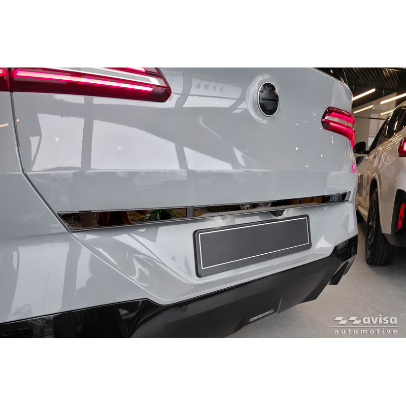 Avisa, Chrome tailgate trim, black stainless steel, Fits BMW X3 (G45) (2024-) excl. M-Sport
