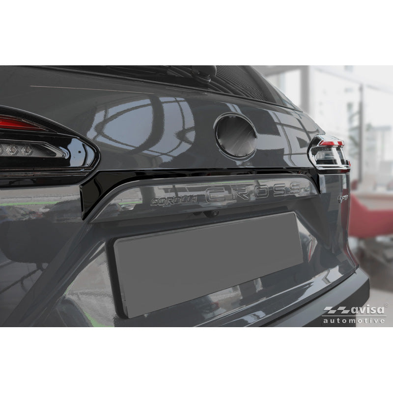 Avisa, Tailgate Molding, Black Chrome Stainless Steel, Fits Toyota Corolla Cross (2020-2025) & Facelift (2025-)