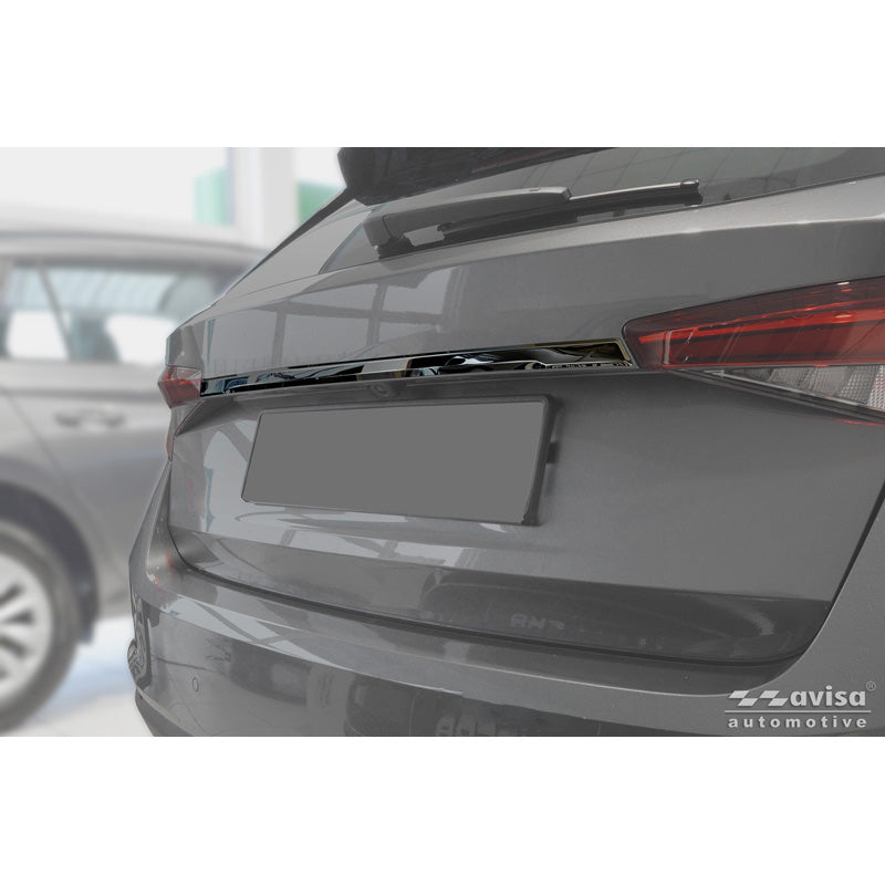 Avisa, Tailgate Trim, Black Chrome Stainless Steel, Fits Skoda Fabia IV (PJ3) (2021-)