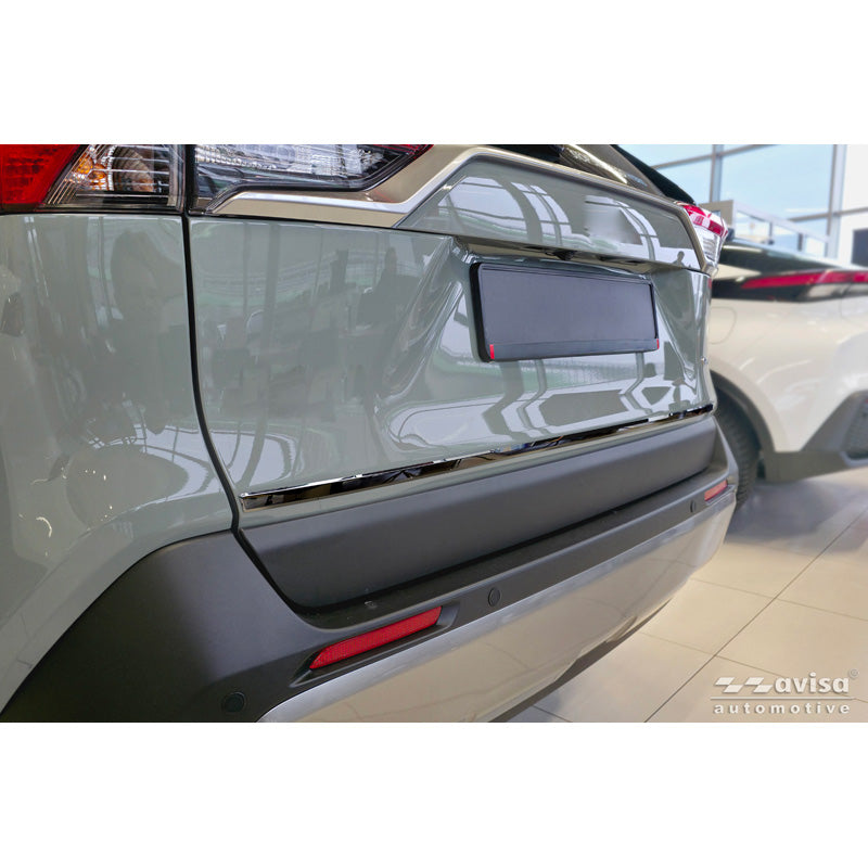 Avisa, Tailgate trim, Black chrome stainless steel, fits Toyota RAV4 V (A5) (2018-)