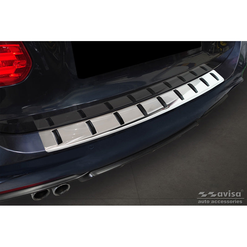 Avisa, Achterbumperbeschermer, roestvrij staal, past op BMW 3-Series (F31) Touring (incl. M-pack) 2012-2015 & Facelift 2015-2019 'STRONG EDITION'