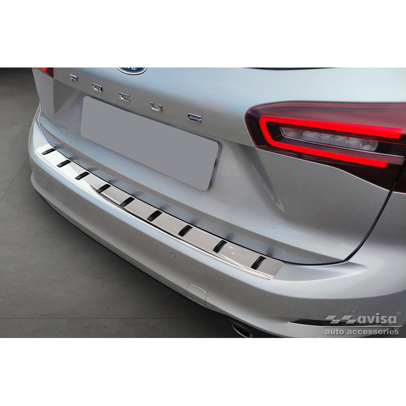 Avisa, Rear Bumper Protector, Stainless Steel, Fits Ford Focus IV Wagon incl. ST-Line 2018- 'STRONG EDITION'