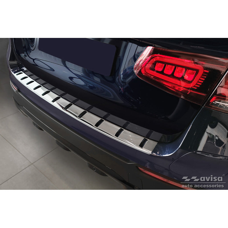 Avisa, Protection de pare-chocs arrière, acier inoxydable, convient pour Mercedes GLC (X253) 2015-2019 & Facelift 2019- 'STRONG EDITION'