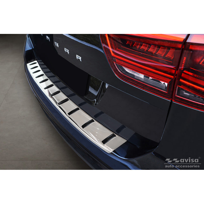 Avisa, Rear Bumper Protector, Stainless Steel, Fits Volkswagen Sharan II & Seat Alhambra II 2010- 'STRONG EDITION'