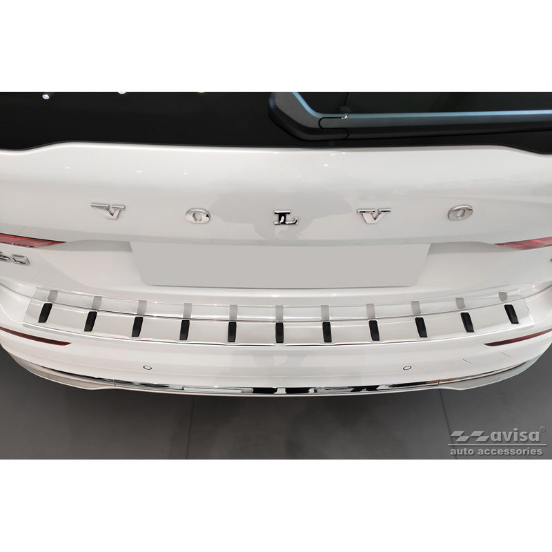Avisa, Rear Bumper Protector, Stainless Steel, Fits Volvo XC60 II 2017-2021 & Facelift 2021- (incl. R-Design) 'STRONG EDITION'