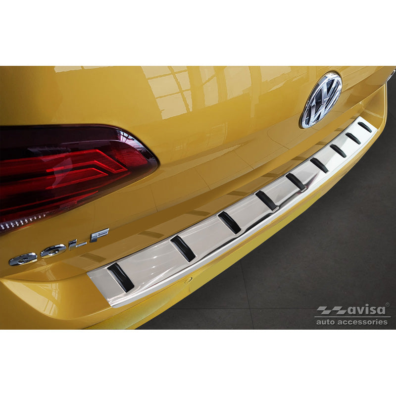 Avisa, Achterbumperbeschermer, roestvrij staal, past op Volkswagen Golf VII HB 3/5-ddeur 2012-2017 & Facelift 2017-2019 'STRONG EDITION'