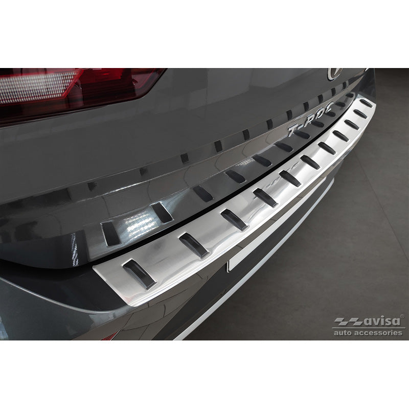 Avisa, Rear Bumper Protector, Stainless Steel, Fits Volkswagen T-Roc & T-Roc Cabrio 2017-2022 & Facelift 2022- 'STRONG EDITION'