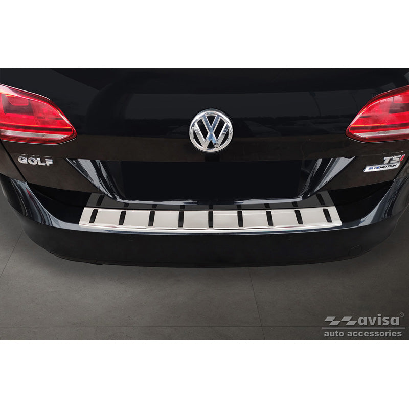 Avisa, Achterbumperbeschermer, roestvrij staal, past op Volkswagen Golf VII Variant incl. Alltrack 2012-2017 'STRONG EDITION'