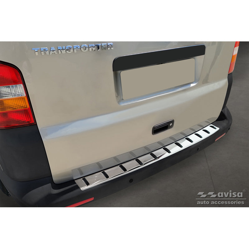 Avisa, Protection de pare-chocs arrière, acier inoxydable, convient pour Volkswagen Transporter T5 2003-2015 incl. Multivan/Caravelle 'STRONG EDITION'