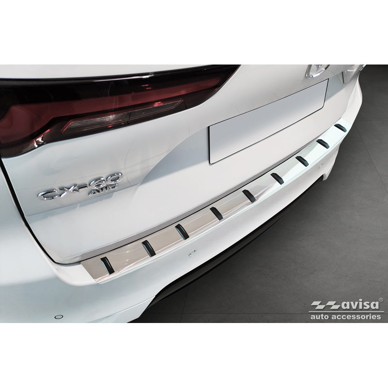 Avisa, Rear Bumper Protector, Stainless Steel, Fits Mazda CX-60 (KH) 2022- 'STRONG EDITION'