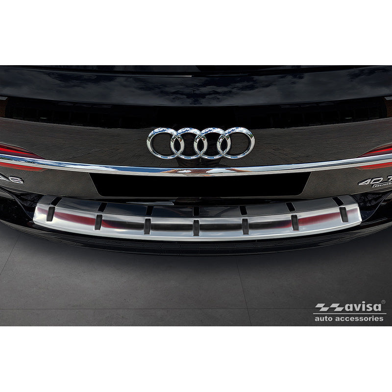 Avisa, Rear Bumper Protector, Stainless Steel, Fits Audi A6 (C8) Avant incl. S-Line 2018-2023 & Facelift 2023-, 'Strong Edition'