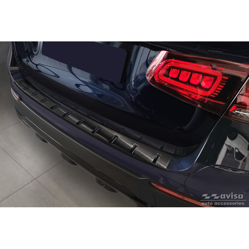 Avisa, protège pare-chocs arrière, Noir, acier inoxydable, compatible avec Mercedes GLC (X253) 2015-2019 & Facelift 2019- 'STRONG EDITION'