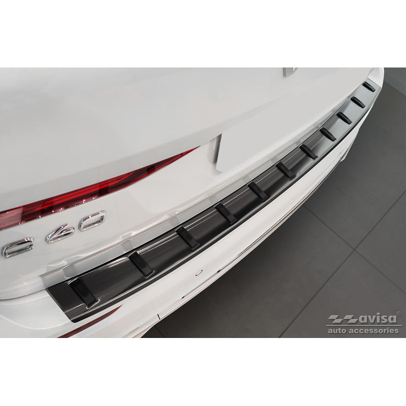 Avisa, protection de pare-chocs arrière, noir, acier inoxydable, convient à Volvo XC60 II 2017-2021 & Facelift 2021- (incl. R-Design) 'STRONG EDITION'